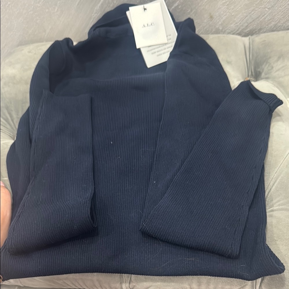 A.L.C. Navy Turtleneck Sweater